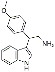 2-(1H-INDOL-3-YL)-2-(4-METHOXY-PHENYL)-ETHYLAMINE Struktur