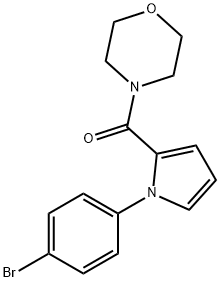 [1-(4-BROMOPHENYL)-1H-PYRROL-2-YL](MORPHOLINO)METHANONE Struktur