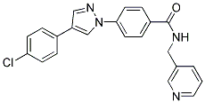 4-[4-(4-CHLOROPHENYL)-1H-PYRAZOL-1-YL]-N-(3-PYRIDINYLMETHYL)BENZAMIDE Struktur