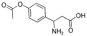 3-(4-ACETOXY-PHENYL)-3-AMINO-PROPIONIC ACID Struktur