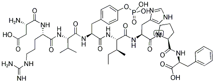 [TYR(PO3H2)4]-ANGIOTENSIN II, HUMAN Struktur