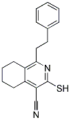 3-MERCAPTO-1-PHENETHYL-5,6,7,8-TETRAHYDRO-ISOQUINOLINE-4-CARBONITRILE Struktur