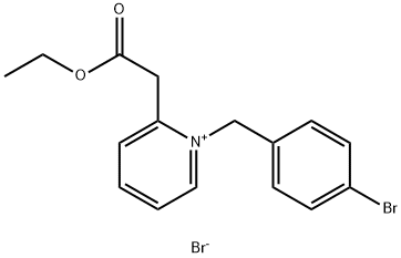 1-(4-BROMOBENZYL)-2-(2-ETHOXY-2-OXOETHYL)PYRIDINIUM BROMIDE Struktur