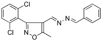 3-(2,6-DICHLOROPHENYL)-5-METHYLISOXAZOLE-4-CARBOXALDEHYDE N-(PHENYLMETHYLENE)HYDRAZONE Struktur