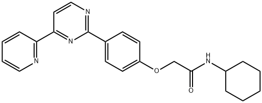 N-CYCLOHEXYL-2-(4-[4-(2-PYRIDINYL)-2-PYRIMIDINYL]PHENOXY)ACETAMIDE Struktur