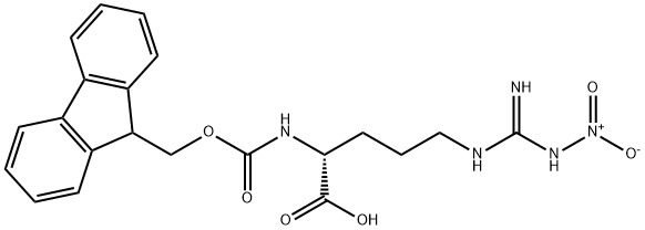 FMOC-N-OMEGA-NITRO-D-ARGININE Structure