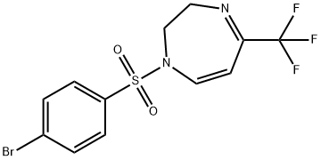 1-[(4-BROMOPHENYL)SULFONYL]-5-(TRIFLUOROMETHYL)-2,3-DIHYDRO-1H-1,4-DIAZEPINE Struktur