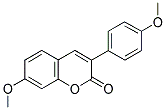 7-METHOXY-3(4'-METHOXYPHENYL)COUMARIN Struktur