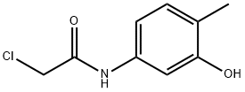 2-CHLORO-N-(3-HYDROXY-4-METHYL-PHENYL)-ACETAMIDE Struktur