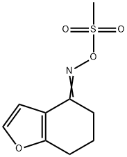 4-([(METHYLSULFONYL)OXY]IMINO)-6,7-DIHYDRO-1-BENZOFURAN Struktur