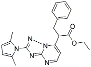 ETHYL 2-[2-(2,5-DIMETHYL-1H-PYRROL-1-YL)[1,2,4]TRIAZOLO[1,5-A]PYRIMIDIN-7-YL]-3-PHENYLPROPANOATE Struktur