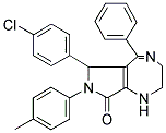 (Z)-6-(4-CHLOROPHENYL)-5-PHENYL-7-P-TOLYL-2,3,6,7-TETRAHYDROPYRROLO[3,4-E][1,4]DIAZEPIN-8(1H)-ONE Struktur