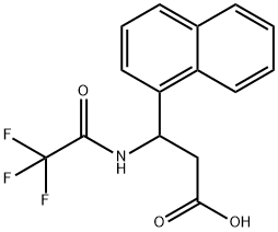 3-(1-NAPHTHYL)-3-[(2,2,2-TRIFLUOROACETYL)AMINO]PROPANOIC ACID Struktur