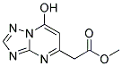 METHYL 2-(7-HYDROXY[1,2,4]TRIAZOLO[1,5-A]PYRIMIDIN-5-YL)ACETATE Struktur