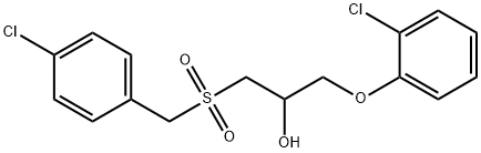 1-[(4-CHLOROBENZYL)SULFONYL]-3-(2-CHLOROPHENOXY)-2-PROPANOL Struktur