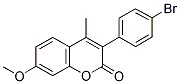 3(4'-BROMOPHENYL)-7-METHOXY-4-METHYLCOUMARIN Struktur