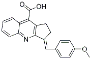 3-(4-METHOXY-BENZYLIDENE)-2,3-DIHYDRO-1H-CYCLOPENTA[B]QUINOLINE-9-CARBOXYLIC ACID Struktur