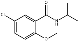 5-CHLORO-N-ISOPROPYL-2-METHOXYBENZAMIDE Struktur