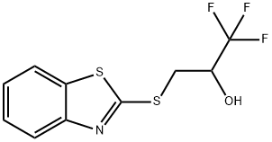 3-(1,3-BENZOTHIAZOL-2-YLSULFANYL)-1,1,1-TRIFLUORO-2-PROPANOL Struktur