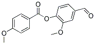 4-FORMYL-2-METHOXYPHENYL 4-METHOXYBENZOATE Struktur