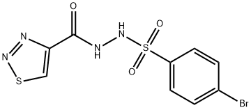 4-BROMO-N'-(1,2,3-THIADIAZOL-4-YLCARBONYL)BENZENESULFONOHYDRAZIDE Struktur