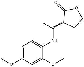 3-[(E)-1-(2,4-DIMETHOXYANILINO)ETHYLIDENE]DIHYDRO-2(3H)-FURANONE Struktur