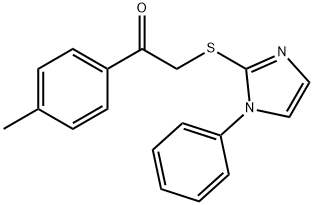 1-(4-METHYLPHENYL)-2-[(1-PHENYL-1H-IMIDAZOL-2-YL)SULFANYL]-1-ETHANONE Struktur