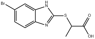 2-[(6-BROMO-1H-BENZIMIDAZOL-2-YL)THIO]PROPANOIC ACID Struktur