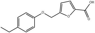 5-(4-ETHYL-PHENOXYMETHYL)-FURAN-2-CARBOXYLIC ACID Struktur