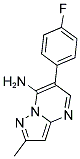 6-(4-FLUOROPHENYL)-2-METHYLPYRAZOLO[1,5-A]PYRIMIDIN-7-AMINE Struktur