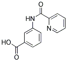 3-[(PYRIDIN-2-YLCARBONYL)AMINO]BENZOIC ACID Struktur