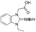 (3-ETHYL-2-IMINO-2,3-DIHYDROBENZOIMIDAZOL-1-YL)-ACETIC ACID HYDROBROMIDE Struktur