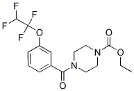 ETHYL 4-((3-(1,1,2,2-TETRAFLUOROETHOXY)PHENYL)CARBONYL)PIPERAZINECARBOXYLATE Struktur