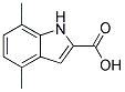 4,7-DIMETHYL-1H-INDOLE-2-CARBOXYLIC ACID Struktur