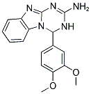 4-(3,4-DIMETHOXYPHENYL)-3,4-DIHYDRO[1,3,5]TRIAZINO[1,2-A]BENZIMIDAZOL-2-AMINE Struktur