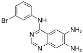 4-[(3-BROMOPHENYL)AMINO]-6,7-DIAMINOQUINAZOLINE Struktur