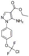 ETHYL 5-AMINO-1-(4-CHLORODIFLUOROMETHOXYPHENYL)-4-PYRAZOLECARBOXYLATE Struktur