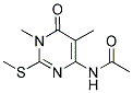 N-[1,5-DIMETHYL-2-(METHYLSULFANYL)-6-OXO-1,6-DIHYDROPYRIMIDIN-4-YL]ACETAMIDE Struktur