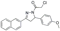 1-(CHLOROACETYL)-5-(4-METHOXYPHENYL)-3-(2-NAPHTHYL)-4,5-DIHYDRO-1H-PYRAZOLE Struktur