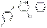 4-CHLORO-6-[(4-FLUOROPHENYL)SULFANYL]-3-PHENYLPYRIDAZINE Struktur