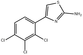 4-(2,3,4-TRICHLORO-PHENYL)-THIAZOL-2-YLAMINE Struktur