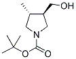 TRANS-3-HYDROXYMETHYL-4-METHYL-1-BOC-PYRROLIDINE Struktur