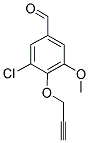 3-CHLORO-5-METHOXY-4-(PROP-2-YNYLOXY)BENZALDEHYDE Struktur