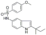 N-[2-(1,1-DIMETHYLPROPYL)-1H-INDOL-5-YL]-4-METHOXYBENZENESULPHONAMIDE Struktur