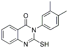 3-(3,4-DIMETHYL-PHENYL)-2-MERCAPTO-3H-QUINAZOLIN-4-ONE Struktur