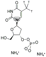 THYMIDINE 3'-MONOPHOSPHATE, DIAMMONIUM SALT, [METHYL-3H]- Struktur