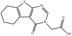 (4-OXO-5,6,7,8-TETRAHYDRO-4 H-BENZO[4,5]THIENO[2,3-D ]PYRIMIDIN-3-YL)-ACETIC ACID Struktur