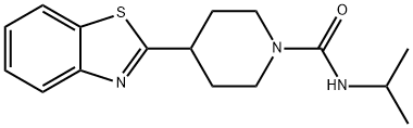 4-(1,3-BENZOTHIAZOL-2-YL)-N-ISOPROPYLTETRAHYDRO-1(2H)-PYRIDINECARBOXAMIDE Struktur