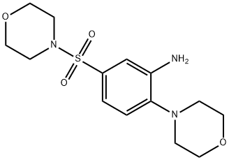 5-(MORPHOLINE-4-SULFONYL)-2-MORPHOLIN-4-YL-PHENYLAMINE Struktur