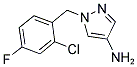 1-(2-CHLORO-4-FLUORO-BENZYL)-1 H-PYRAZOL-4-YLAMINE Struktur